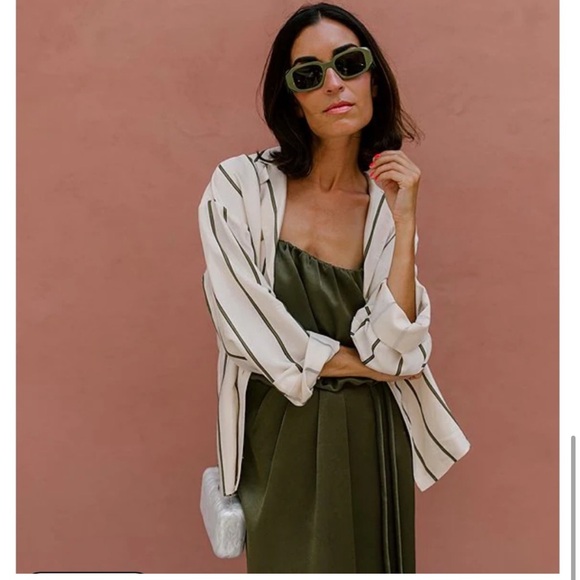 FULL SET liz damrich x antonio melani green skirt and top - Picture 3 of 14